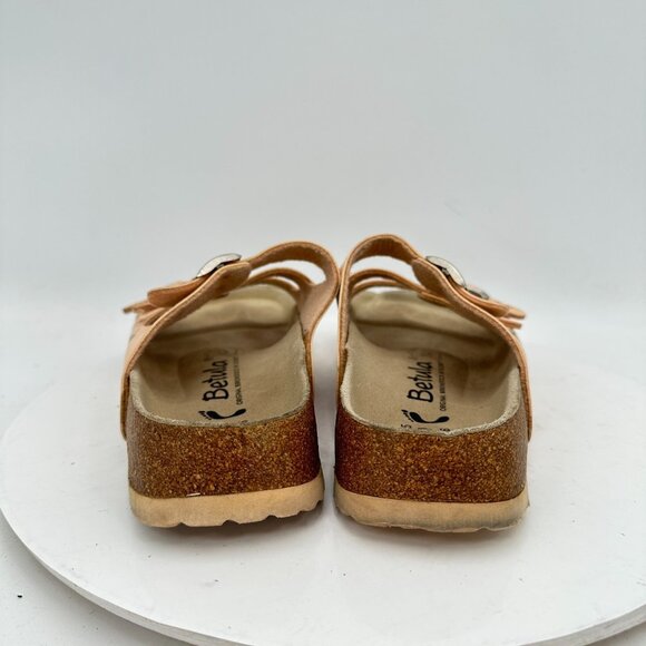 Betula by Birkenstock Florida Women Size 8 Pink Flower Triple Strap Slide Sandal - Picture 5 of 12